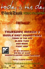 Today Is the Day with Black Tusk , Ken Mode , Fight Amp
