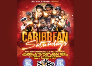 CARIBBEAN SATURDAYS featuring KEVIN CROWN, DJ NORIE, PANTRIN VYBEZ & DJ CALLI B. CARIBBEAN SATURDAYS featuring KEVIN CROWN, DJ NORIE, PANTRIN VYBEZ & DJ CALLI B.
