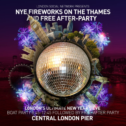 NYE Fireworks on the Thames and Free After-Party