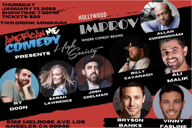 Ry Doon & Jason Rogers present High Society ft. Josh Edelman, Allan Cunningham, Vinny Fasline, Ali Malik, Sarah Lawrence, Billy Cavanagh and Bryson Banks!