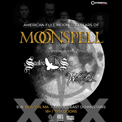 Moonspell, Swallow The Sun, Witherfall