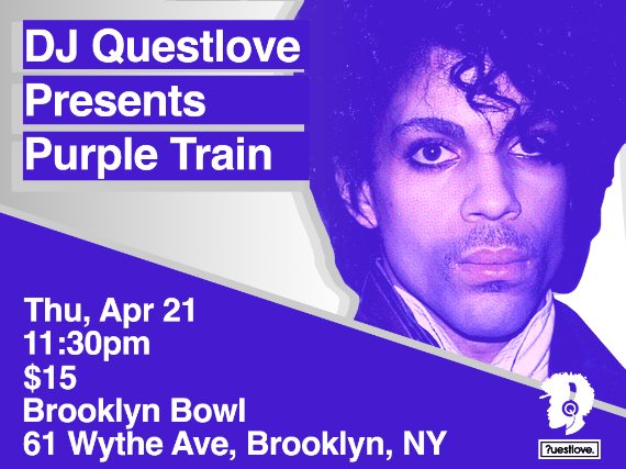 CANCELLED - DJ Questlove Presents Purple Train