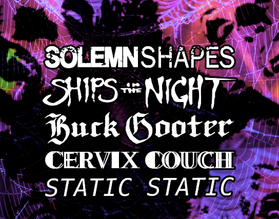 Solemn Shapes with Ships In The Night, Buck Gooter, Cervix Couch, & Static Static