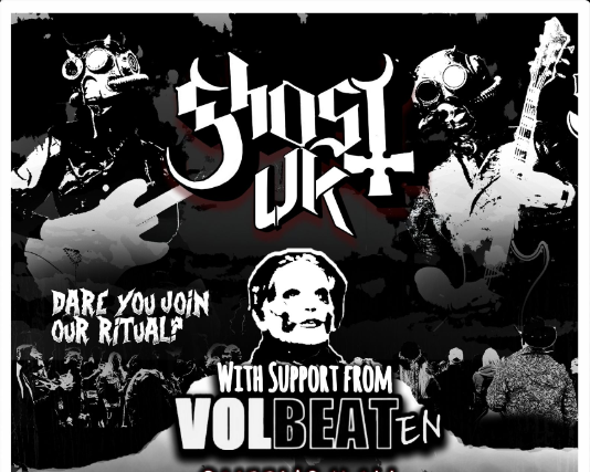 Ghost UK and VOLBEATen