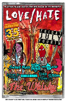 Love/Hate, Sweet Mess, Stone Pusher, Whiskey Dogz, Driven By Turmoil, Concannon, Torn From Stone, Odilon