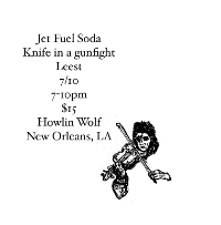 Jet Fuel Soda, Knife in a Gunfight