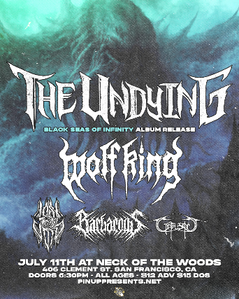 The Undying (album release)/ Wolf King/ Lost To The Void/ Barberous/ Crepuscule