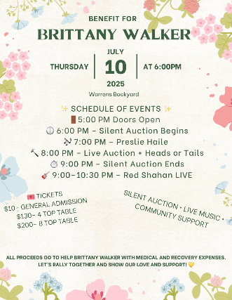 Benefit for Brittany Walker with Red Shahan and Preslie Haile