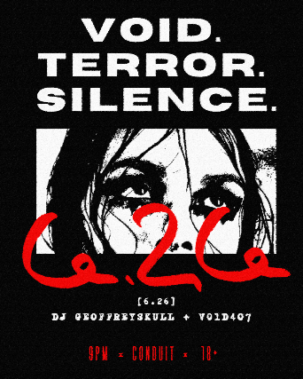 Void. Terror. Silence: A Free Night of Goth, Industiral, and Darkwave