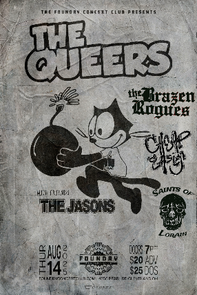 The Queers, The Jasons, The Brazen Rogues, Cheap Easies, Saints Of Lorain