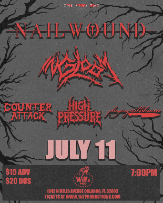 152 Productions Presents: Nailwound, In Gloom, Counter Attack, High Pressure, and Playing With Knives