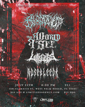Bloodtied, The World I See, Lifeless & Nosebleedr