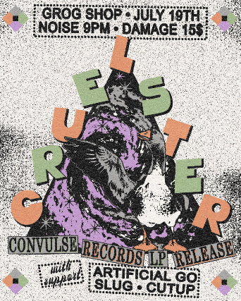 CRUELSTER - Convulse Records LP Release Show w/ Artificial Go / SLUG / Cutup