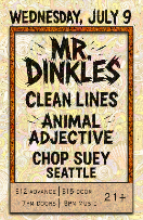 Mr Dinkles, Clean Lines, Animal Adjective