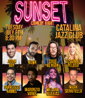 SUNSET COMEDY NIGHT | starring ADAM RAY + NEMR + DOUG BENSON + JESSIMAE PELUSO & more!