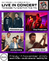 Hot Music Live presents: Massasauga + The Pristines + Alchemista + Stone Bear Hot Music Live presents: Massasauga + The Pristines + Alchemista + Stone Bear