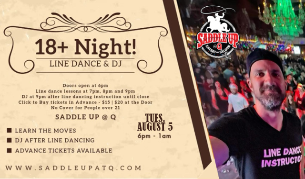 18+ Line Dance Party Night!
