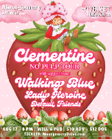 Clementine with Walking Blue, Lady Heroine, and Default Friends