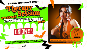 Therapy Session: 90s Nostalgia Throwback Halloween w/ DJ Mina Therapy Session: 90s Nostalgia Throwback Halloween w/ DJ Mina