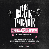 The Black Parade Halloween Emo Night Barrie at Queens Nightclub - Oct 30 2025 The Black Parade Halloween Emo Night Barrie at Queens Nightclub - Oct 30 2025