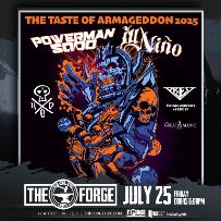 The Taste Of Armageddon 2025 Tour featuring POWERMAN 5000, ILL NINO, (hed)PE, PRIEST, & THE GREAT ALONE