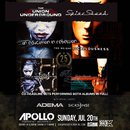 The Union Underground, Spineshank , Adema, Sicksense , From Ashes To Embers