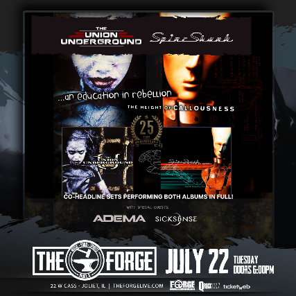 The Union Underground / Spineshank with Adema and Sicksense
