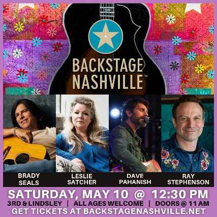BACKSTAGE NASHVILLE! DAYTIME HIT SONGWRITERS SHOW, Brady Seals, Leslie Satcher, Dave Pahanish, Ray Stephenson, Julia Hutchinson 