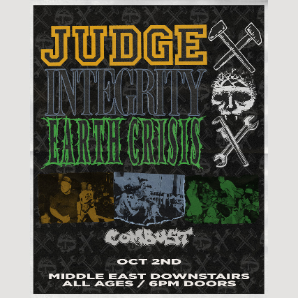 Grayskull Booking Presents: Judge, Integrity, Earth Crisis, Combust
