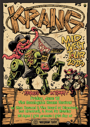 MidWest Friends Fest & Daytonnati Booking Present Krang, Alex Kasznel & The Board of Directors, Get Wrecked! and Dust By Monday