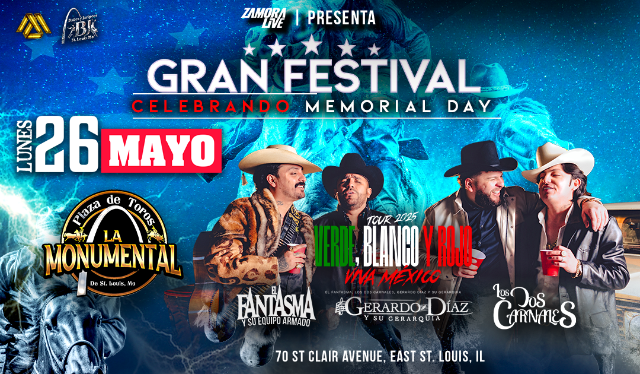 El Fantasma, Los Dos Carnales y Gerardo Díaz en East St. Louis