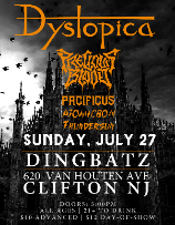 Dystopica, Precious Blood , Pacificus, Atomicbon, Thundersun
