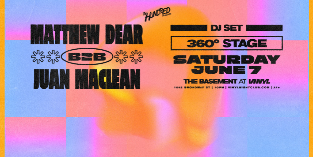 Matthew Dear b2b Juan Maclean