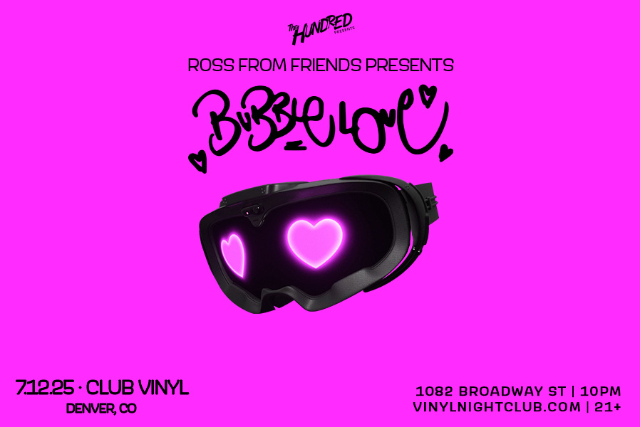 Ross From Friends presents Bubble Love