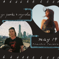 Jr Parks (of All Them Witches) & Mynolia (partially seated)