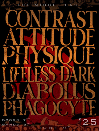 Contrast Attitude, Physique, Lifeless Dark, Diabolus, Phagocyte