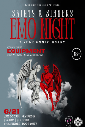 Lake Erie Emo Club Presents: Emo Night-2 Year Anniversary