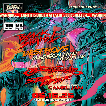 Black Signal Destroys Madison Live! Rooftop - with MoonTemple, Star Viper and Camel Jam