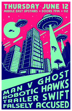 Man V Ghost, Robotic Hawks, Trailer Swift, Falsely Accused