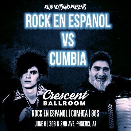 KLUB NOCTURNO - ROCK EN ESPANOL VS CUMBIA