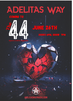 Adelitas Way w/Sons Of Kaos, Stereo Rex, Mocking Jupiter