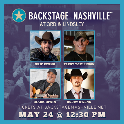 BACKSTAGE NASHVILLE! DAYTIME HIT SONGWRITERS SHOW, Skip Ewing, Trent Tomlinson, Mark Irwin, Buddy Owens