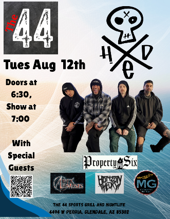 HED PE, Horizon Theory. Apex Nemeses, Property Six, Mourning Grey,