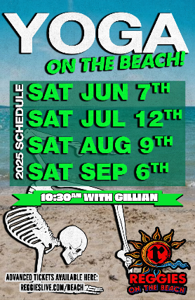 Yoga at Reggies on the Beach w/ Gillian McGhee