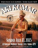 Moe's Alley Presents: Aki Kumar (Sunday Afternoon Blues)