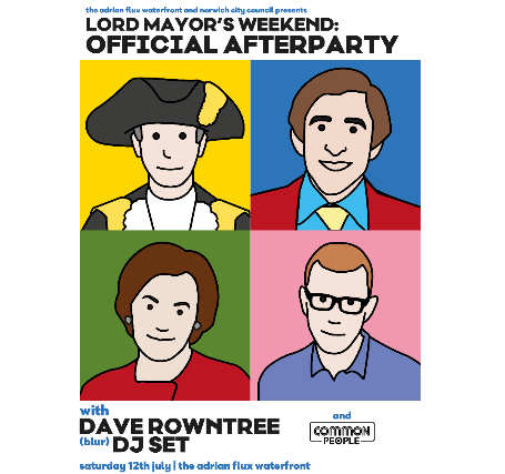 Lord Mayor's Afterparty + Dave Rowntree (Blur)