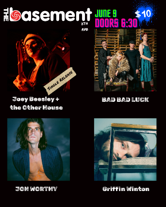 Joey Beesley + The Other House, Bad Bad Luck, Jon Worthy & Griffin Winton