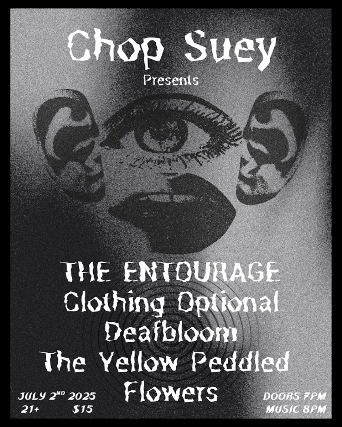 THE ENTOURAGE, Clothing Optional, Deafbloom, Yellow Peddled Flowers