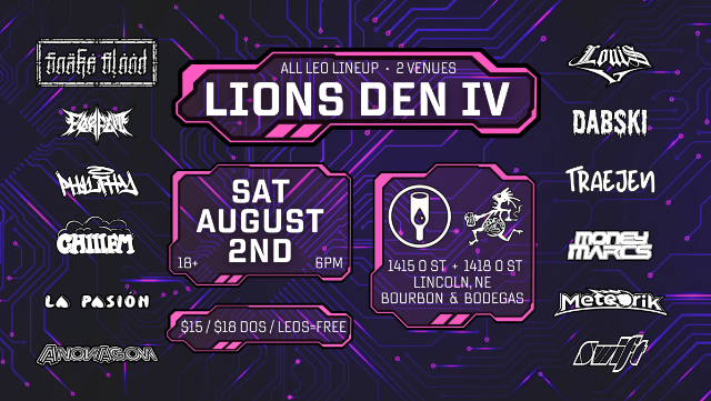 Lion's Den IV @ Bourbon Theatre + Bodega's Alley