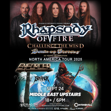 Rhapsody of Fire, Enforcer, Witherfall, Striker